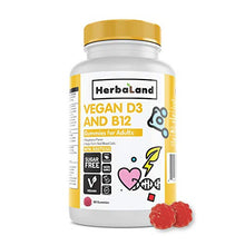 Load image into Gallery viewer, Vegan D3 and B12 Gummies by Herbaland
